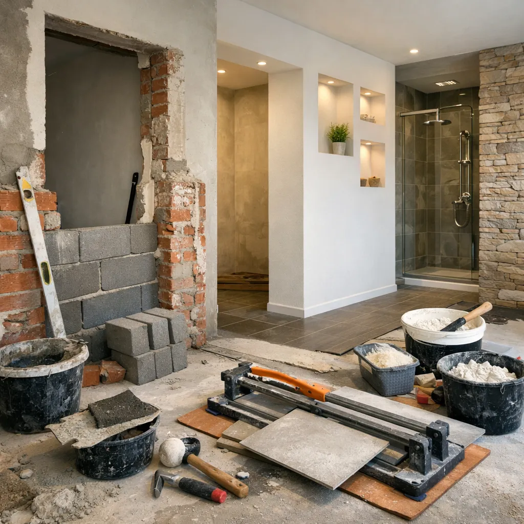 Petite maçonnerie et aménagement intérieur sur-mesure Paris